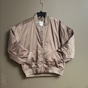 Abercrombie & Fitch Taupe Bomber Jacket